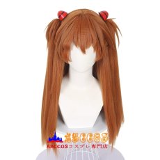 画像1: 新世紀エヴァンゲリオン EVA 惣流・アスカ・ラングレー wig コスプレウィッグ abccos製 「受注生産」 (1)