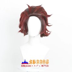 画像1: 鬼滅の刃 竈門 炭治郎（かまど たんじろう） コスプレウィッグ abccos製 「受注生産」 (1)
