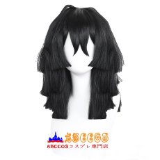 画像1: 鬼滅の刃 伊黒 小芭内（いぐろ おばない） コスプレウィッグ abccos製 「受注生産」 (1)