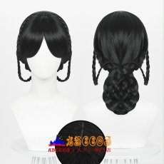 画像7: ウェンズデー wednesday ウェンズデー・アダムス コスプレウィッグ abccos製 「受注生産」 (7)