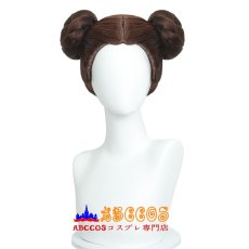 画像1: スター・ウォーズ（Star Wars）レイア・オーガナ (Leia Organa)コスプレウィッグ abccos製 「受注生産」 (1)