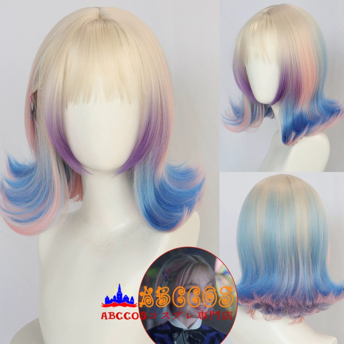 画像6: ウェンズデー（Wednesday）イーニッド・シンクレア wig コスプレウィッグ abccos製 「受注生産」 (6)