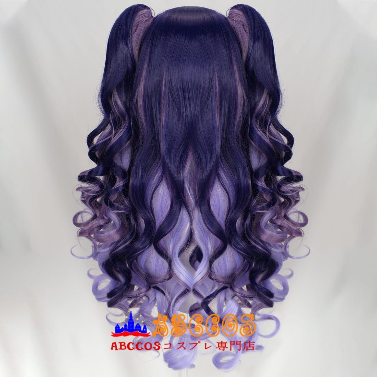 画像4: ロリータ風（Lolita) パープル wig コスプレウィッグ abccos製 「受注生産」 (4)