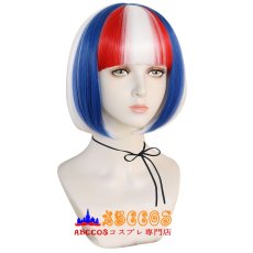 画像2: ハロウィン ぱっつん前髪 カラーボブショート wig コスプレウィッグ abccos製 「受注生産」 (2)