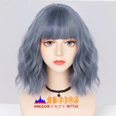 画像1: ハロウィン ウェーブカールショート wig コスプレウィッグ abccos製 「受注生産」 (1)
