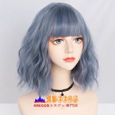 画像2: ハロウィン ウェーブカールショート wig コスプレウィッグ abccos製 「受注生産」 (2)