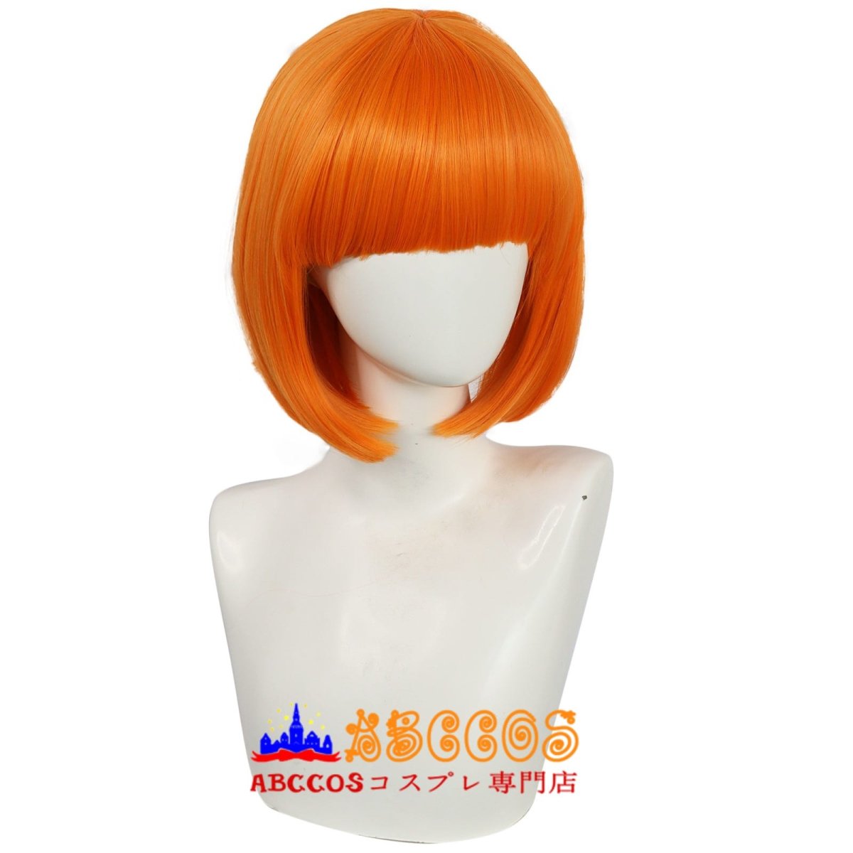 画像2: ハロウィン かわいい気質 ぱっつん前髪 wig コスプレウィッグ abccos製 「受注生産」 (2)
