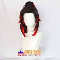 画像1: 鬼滅の刃（きめつのやいば）繼国 縁壱（つぎくに よりいち）wig コスプレウィッグ abccos製 「受注生産」 (1)