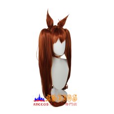 画像1: ウマ娘 プリティーダービー Pretty Derby ダイワスカーレット wig コスプレウィッグ abccos製 「受注生産」 (1)