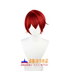 画像1: あんさんぶるスターズ! 朱桜司（すおう つかさ） wig コスプレウィッグ abccos製 「受注生産」 (1)