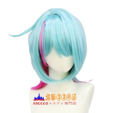 画像1: にじさんじプロジェクト Vtuber ILUNA Kyo Kaneko 金子鏡 wig コスプレウィッグ abccos製 「受注生産」 (1)