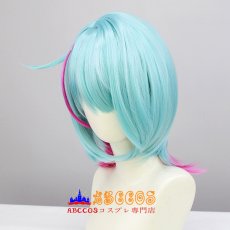 画像5: にじさんじプロジェクト Vtuber ILUNA Kyo Kaneko 金子鏡 wig コスプレウィッグ abccos製 「受注生産」 (5)