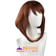 画像1: 僕のヒーローアカデミア 麗日お茶子 wig コスプレウィッグ abccos製 「受注生産」 (1)