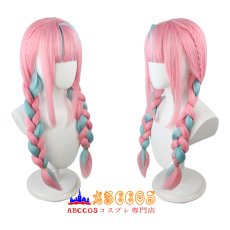 画像4: hololive ホロライブ Vtuber ホロのぐらふぃてぃ 湊 あくあ wig コスプレウィッグ abccos製 「受注生産」 (4)