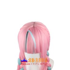 画像5: hololive ホロライブ Vtuber ホロのぐらふぃてぃ 湊 あくあ wig コスプレウィッグ abccos製 「受注生産」 (5)