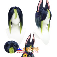 画像8: 原神 Genshin Impact げんしん Tighnari ティナリ wig コスプレウィッグ abccos製 「受注生産」 (8)