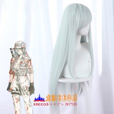 画像2: はたらく細胞 White Blood Cell 白血球 はっけっきゅう wig コスプレウィッグ abccos製 「受注生産」 (2)