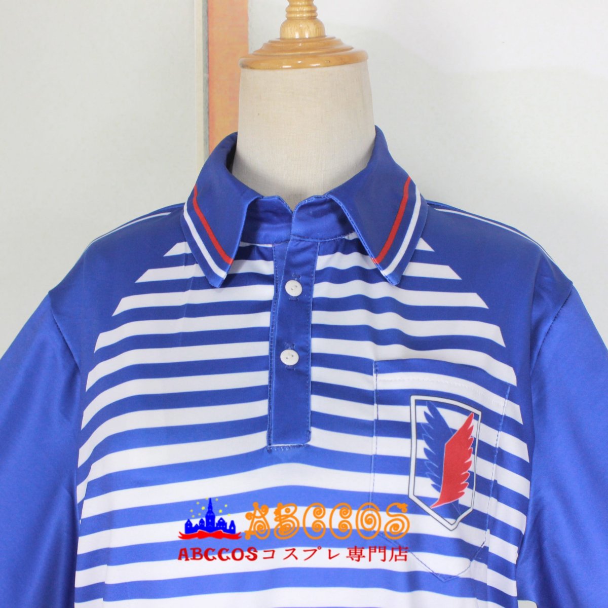 画像5: 佐川男子 青と白とのボーダー柄 コスプレ衣装 abccos製 「受注生産」 (5)
