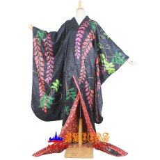 画像1: 歌舞伎舞踊の藤娘 かつぎ娘 藤かつぎ娘 コスプレ衣装 abccos製 「受注生産」 (1)