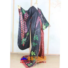 画像2: 歌舞伎舞踊の藤娘 かつぎ娘 藤かつぎ娘 コスプレ衣装 abccos製 「受注生産」 (2)