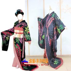 画像5: 歌舞伎舞踊の藤娘 かつぎ娘 藤かつぎ娘 コスプレ衣装 abccos製 「受注生産」 (5)