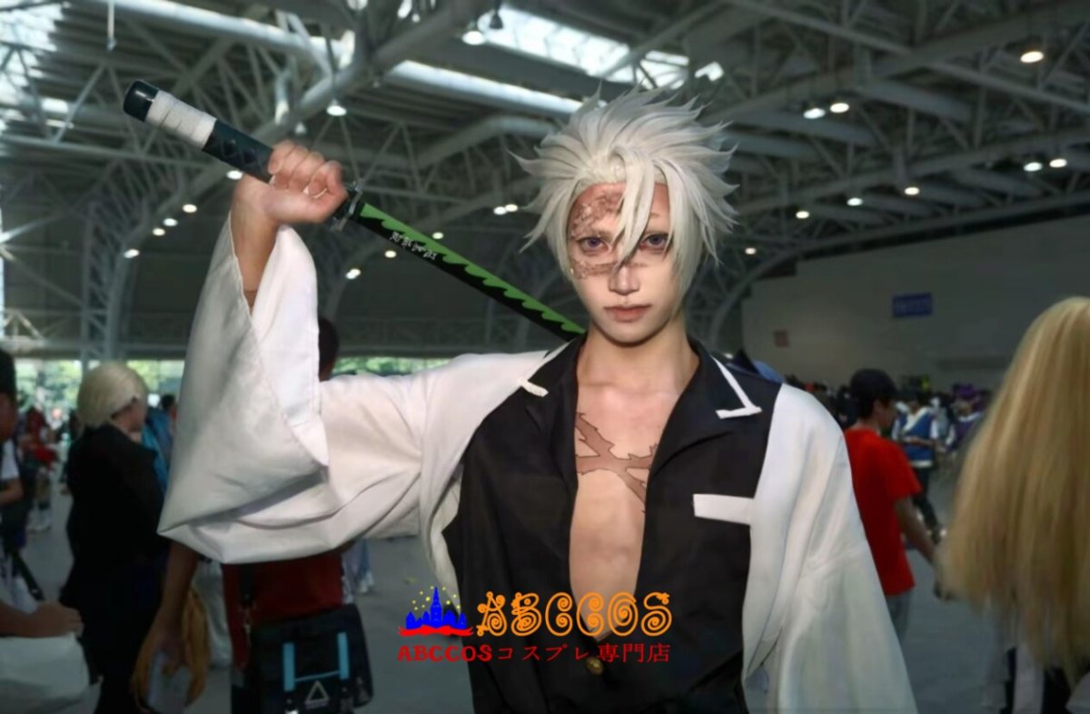 画像10: 鬼滅の刃 不死川 実弥（しなずがわ さねみ）コスプレ衣装 abccos製 「受注生産」 (10)