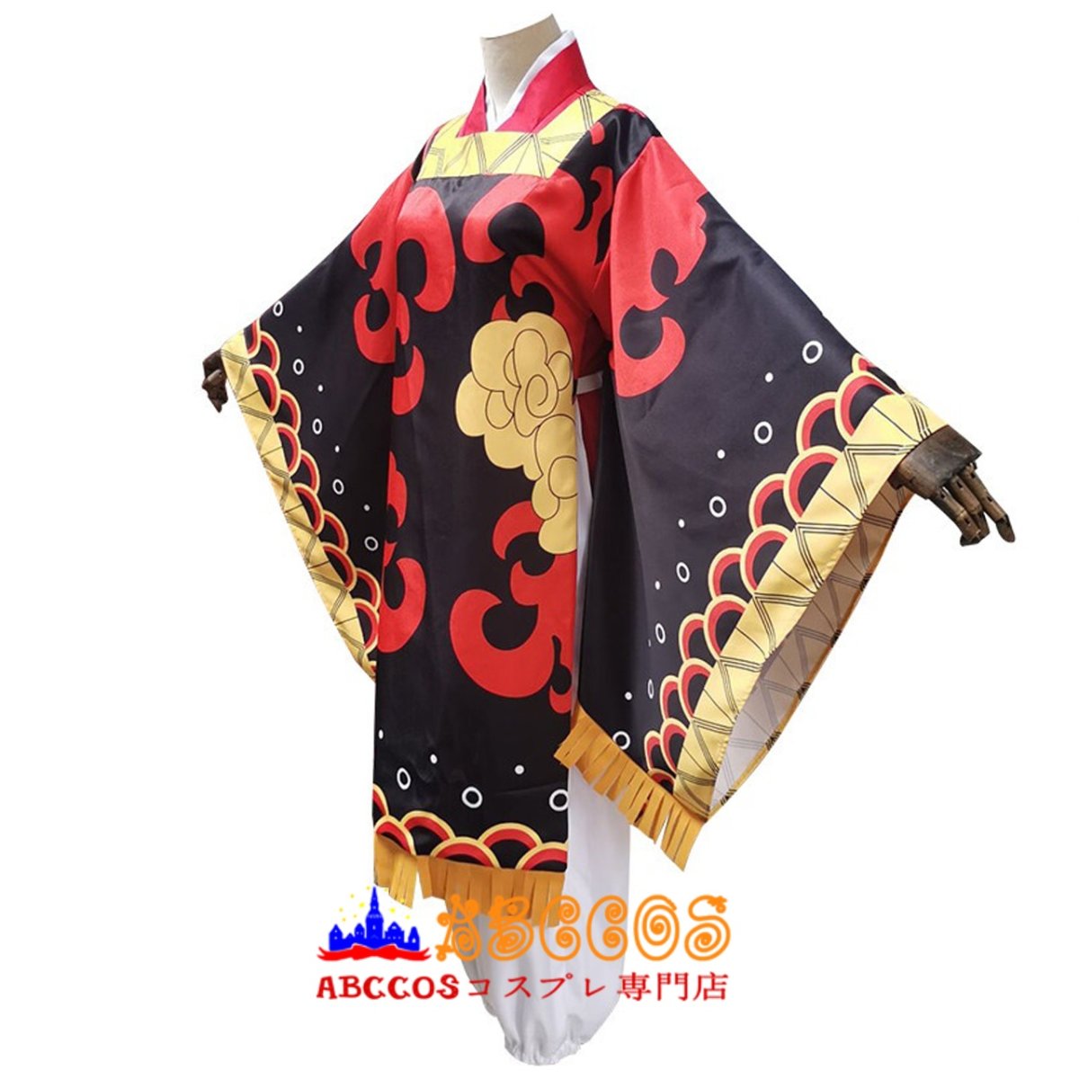 画像2: 鬼滅の刃 竈門 炭十郎 ヒノカミ神楽コスプレ衣装 abccos製 「受注生産」 (2)