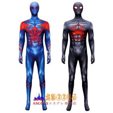 画像9: スパイダーマン:スパイダーバース スパイダーマン Spider-Man ブル一 ブラック コスプレ衣装 abccos製 「受注生産」 (9)