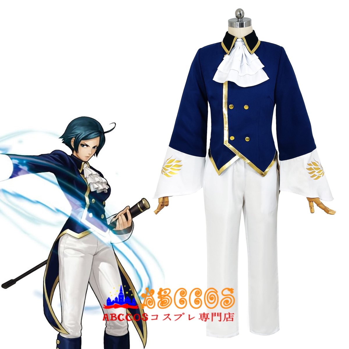 画像4: ザ・キング・オブ・ファイターズ『KOF』 エリザベート・ブラントルシュ(Elisabeth Blanctorche)コスプレ衣装 abccos製 「受注生産」 (4)