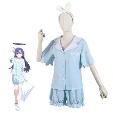 画像1: ブルーアーカイブ Blue Archive 早瀬 ユウカ パジャマ コスプレ衣装 abccos製 「受注生産」 (1)