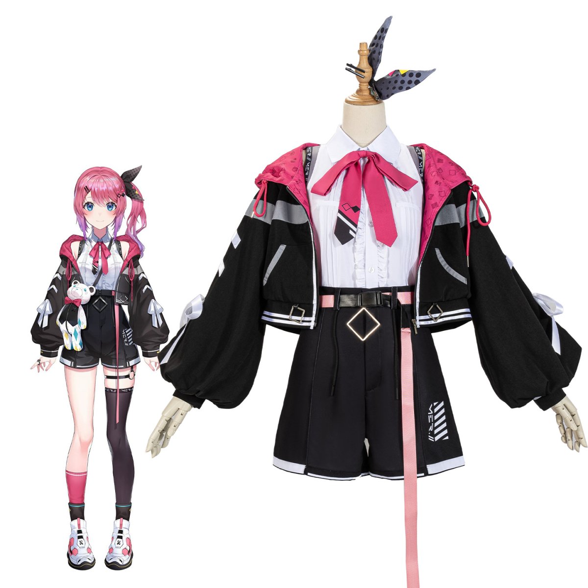 画像1: にじさんじ NIJISANJI idios VTuber 倉持めると / くらもち めると コスプレ衣装 abccos製 「受注生産」 (1)
