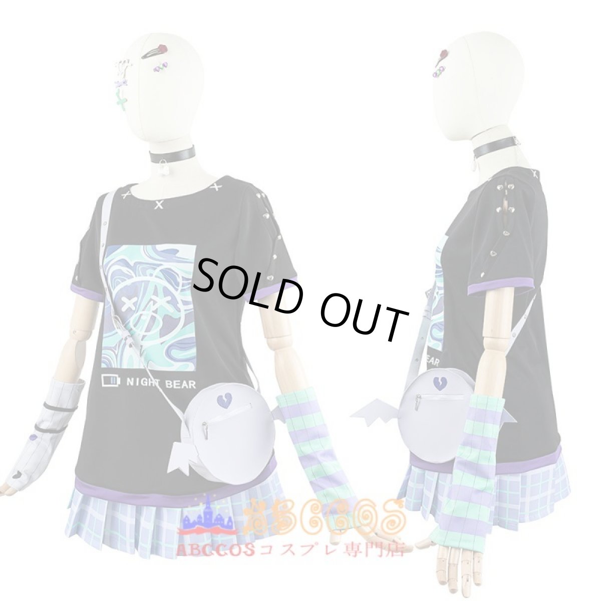 画像4: プロジェクトセカイ カラフルステージ! feat. 初音ミク 宵崎 奏（よいさき かなで）コスプレ衣装 abccos製 「受注生産」 (4)