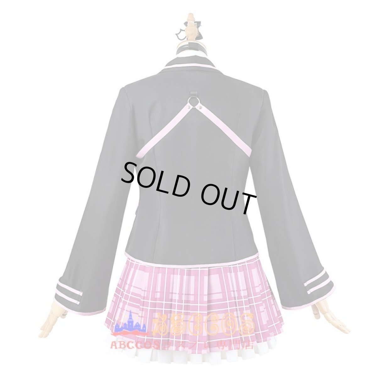 画像2: hololive ホロライブ vtuber 湊 あくあ（みなと あくあ）制服 コスプレ衣装 abccos製 「受注生産」 (2)