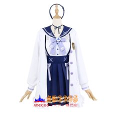 画像1: hololive ホロライブ vtuber 湊 あくあ（みなと あくあ）JK制服 コスプレ衣装 abccos製 「受注生産」 (1)