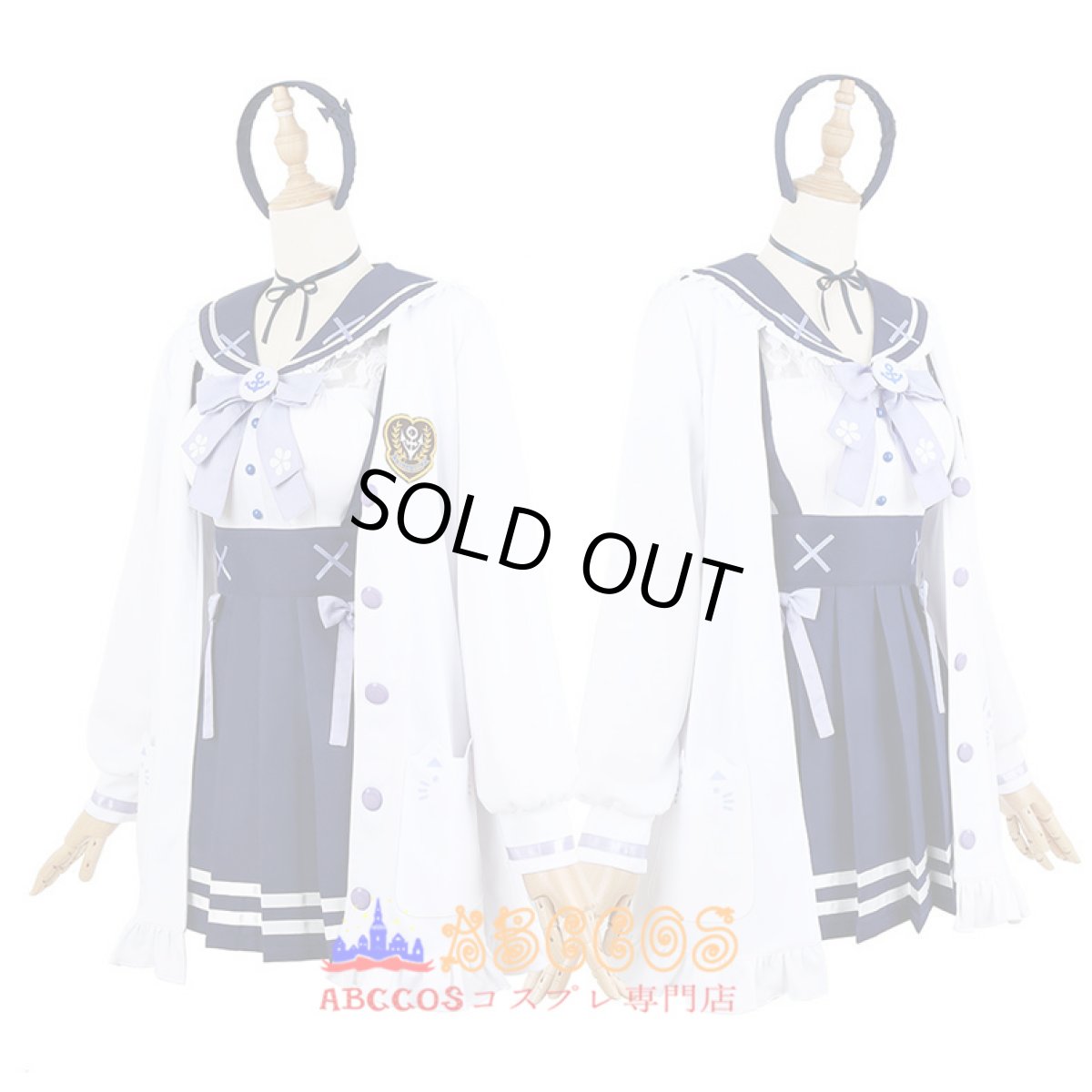 画像4: hololive ホロライブ vtuber 湊 あくあ（みなと あくあ）JK制服 コスプレ衣装 abccos製 「受注生産」 (4)