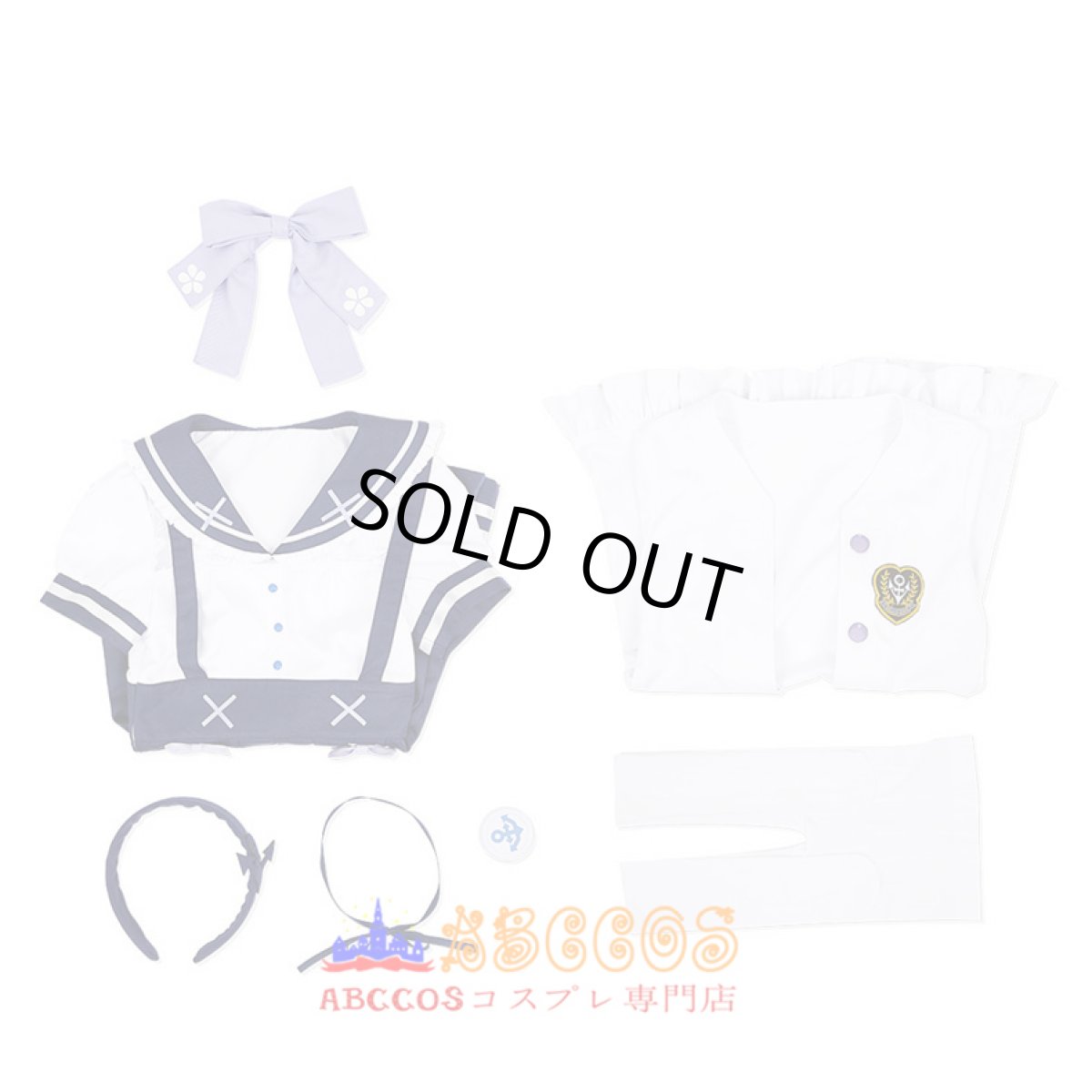 画像9: hololive ホロライブ vtuber 湊 あくあ（みなと あくあ）JK制服 コスプレ衣装 abccos製 「受注生産」 (9)