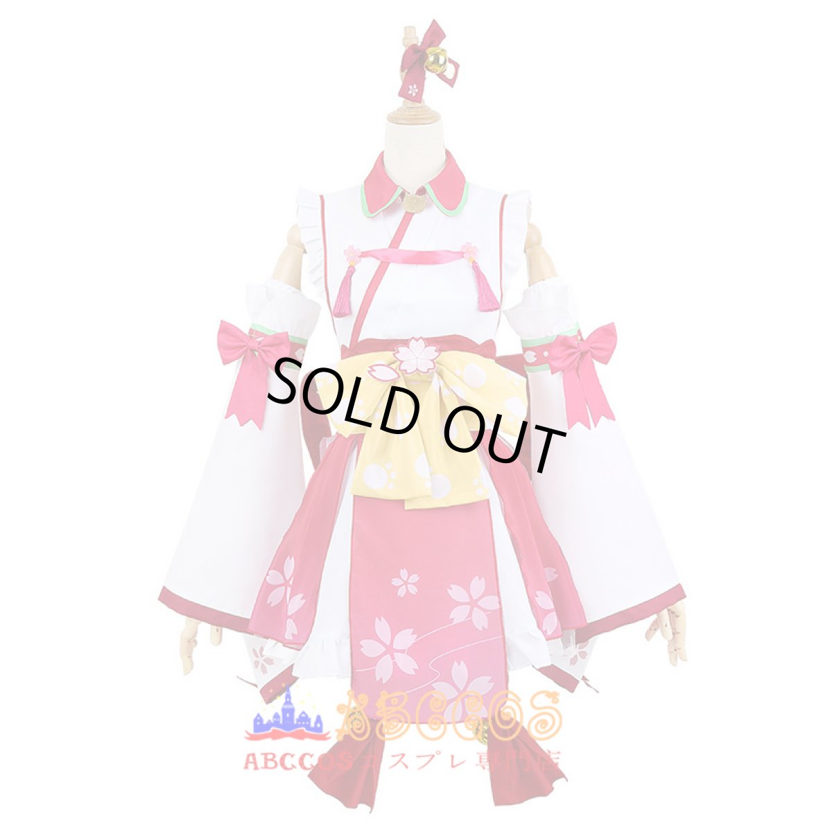 画像1: hololive ホロライブ VTuber さくらみこ コスプレ衣装 abccos製 「受注生産」 (1)