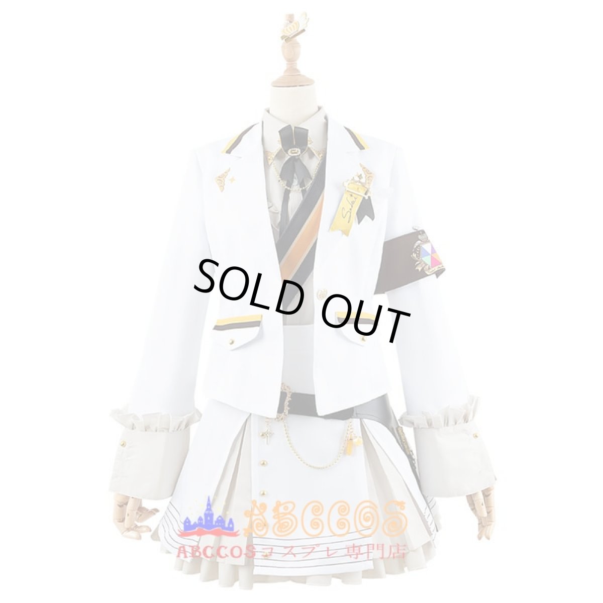 画像1: ロジェクトセカイ カラフルステージ! feat. 初音ミク VTuber 花里みのり（はなさと みのり）桃井愛莉（ももい あいり） コスプレ衣装 abccos製 「受注生産」 (1)