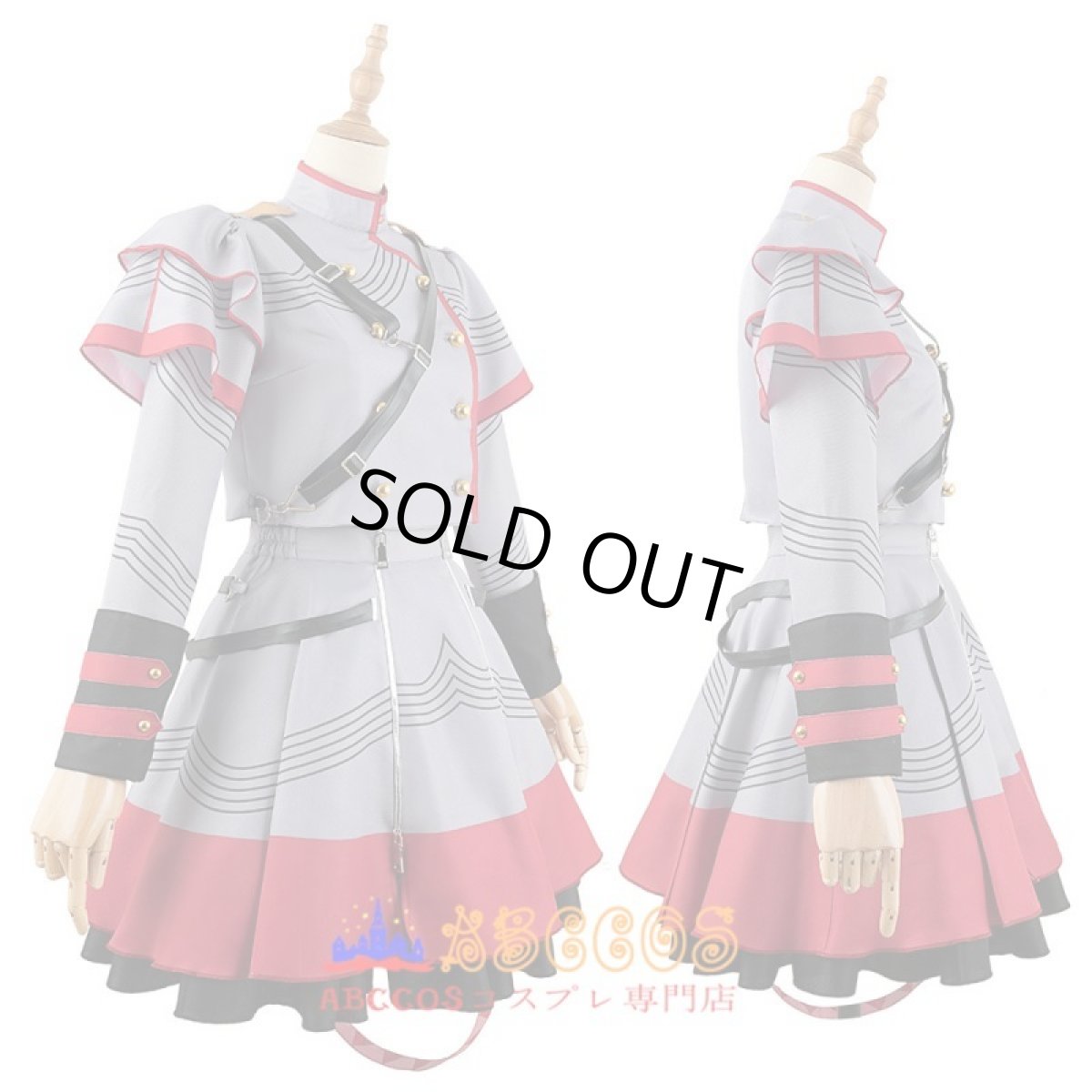 画像3: vtuber Synthesizer V 重音テト（かさね テト）Kasane Teto コスプレ衣装 abccos製 「受注生産」 (3)