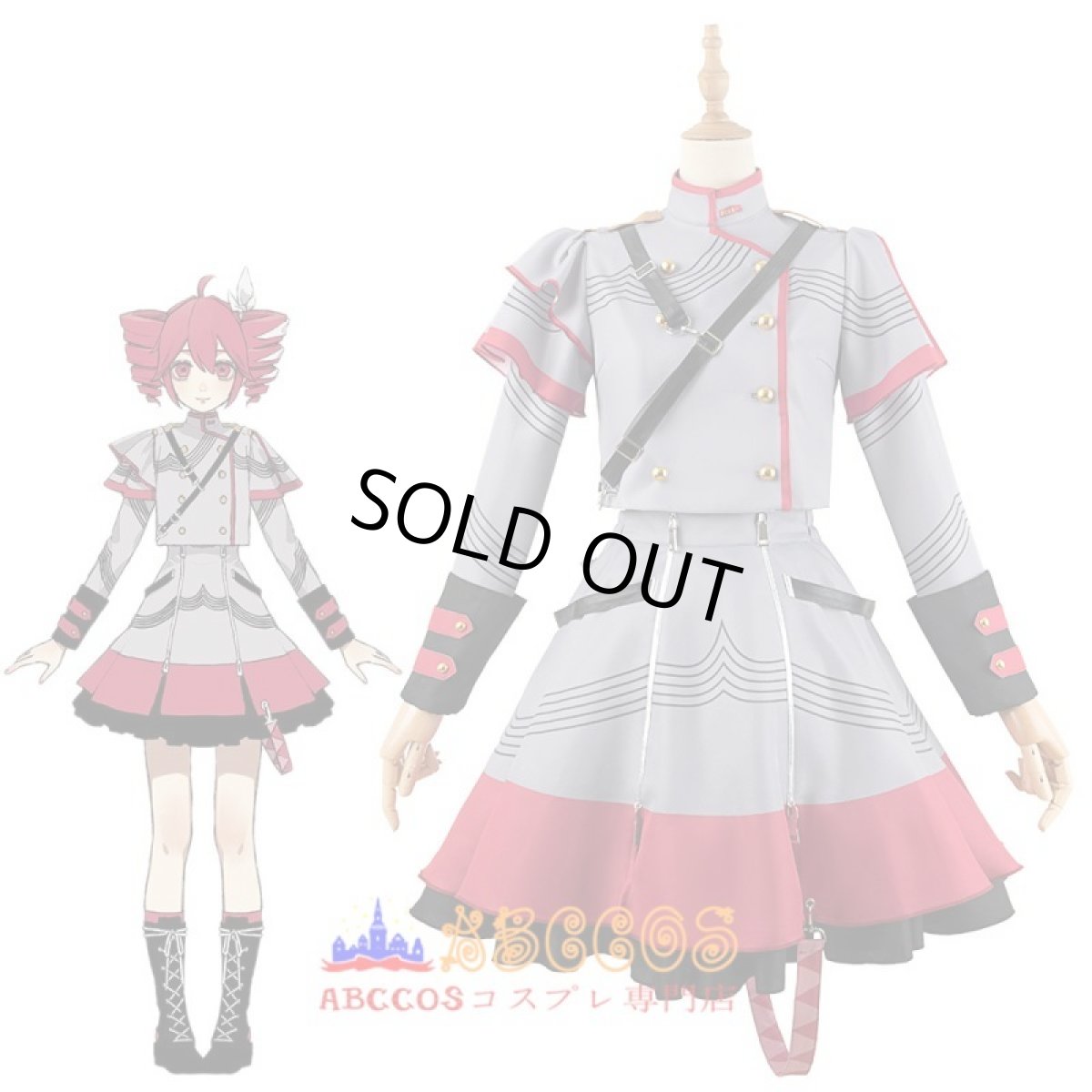 画像7: vtuber Synthesizer V 重音テト（かさね テト）Kasane Teto コスプレ衣装 abccos製 「受注生産」 (7)