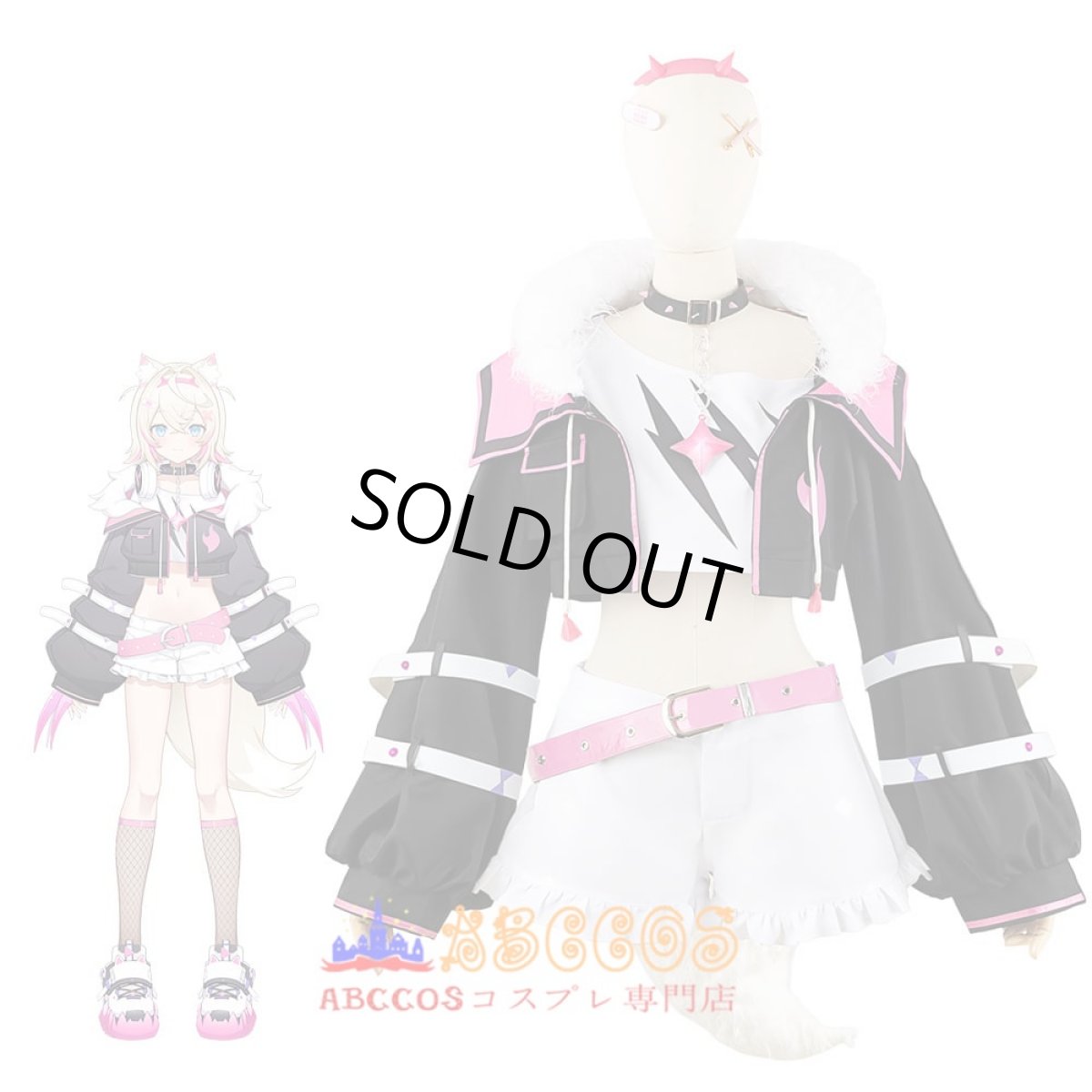 画像6: にじさんじ Vtuber Mococo Abyssgard モココ・アビスガード コスプレ衣装 abccos製 「受注生産」 (6)