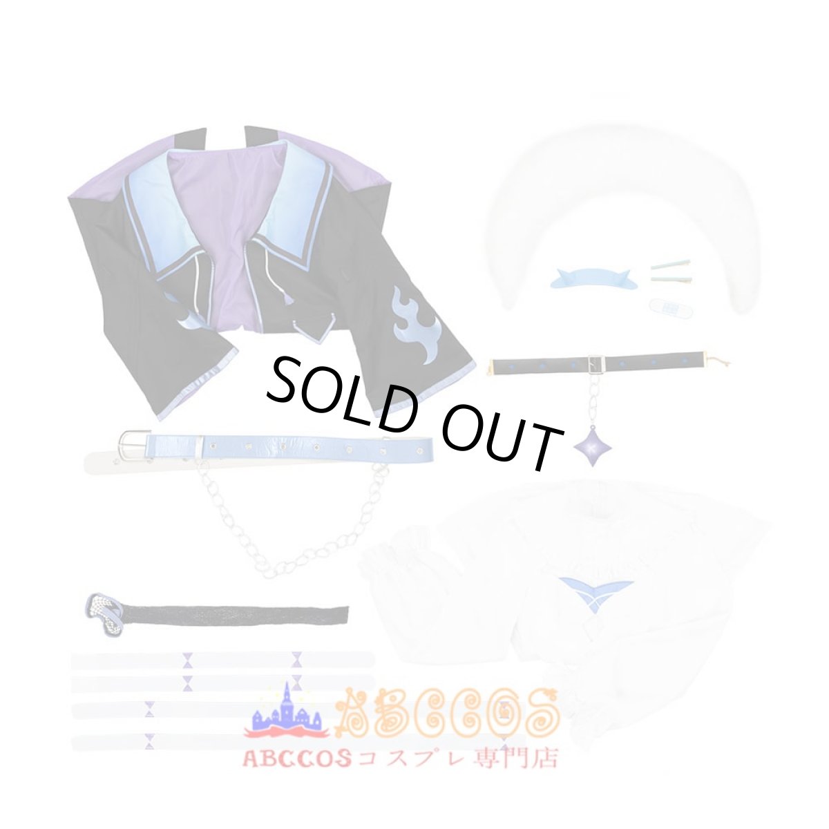 画像10: にじさんじ Vtuber  Fuwawa Abyssgard フワワ・アビスガード コスプレ衣装 abccos製 「受注生産」 (10)