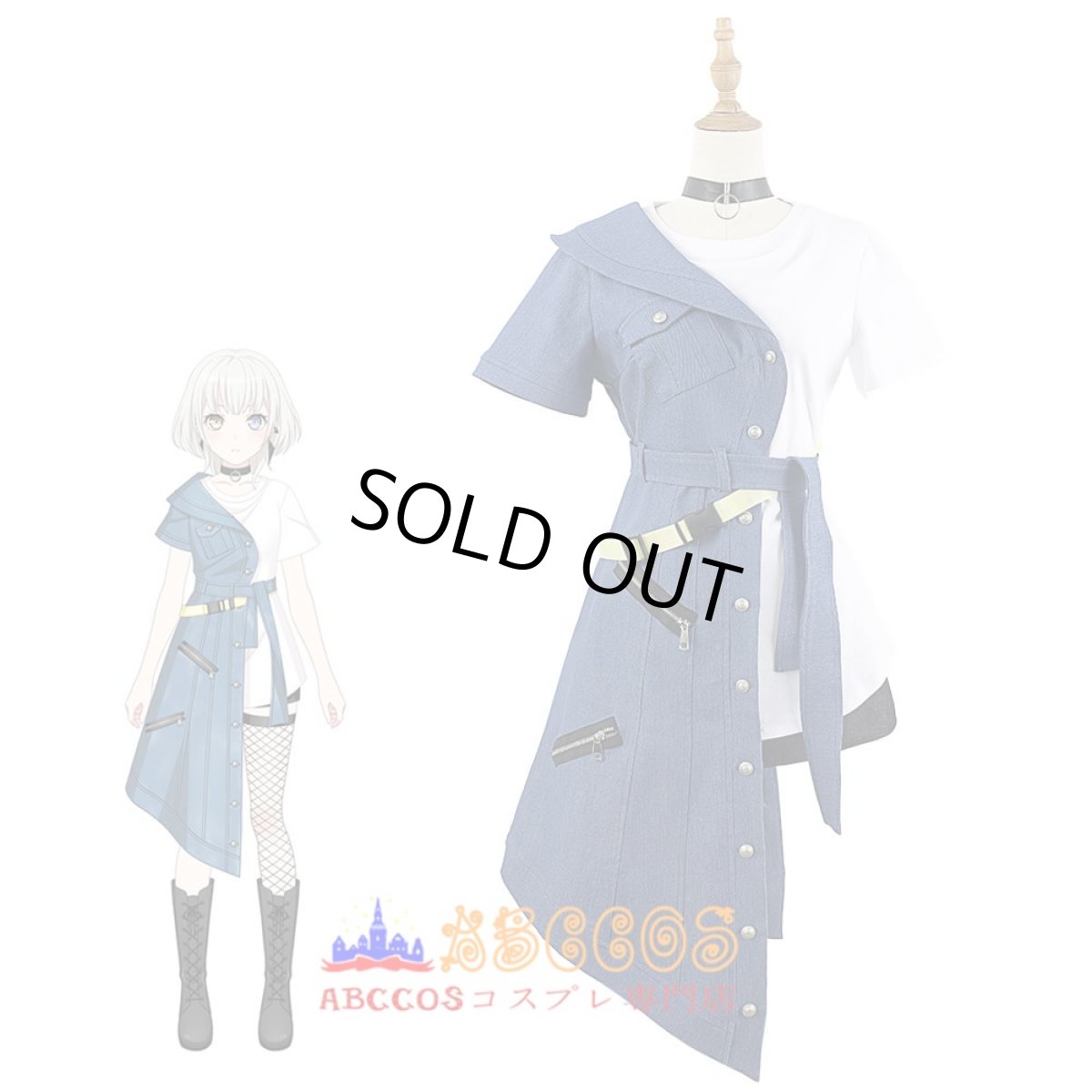 画像8: BanG Dream! It's MyGO!!!!! バンドリ！ 要楽奈（かなめ らーな）コスプレ衣装 abccos製 「受注生産」 (8)