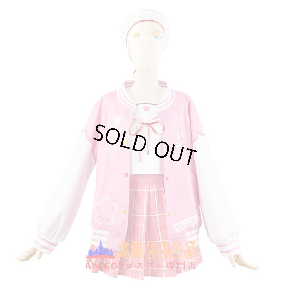画像1: ホロライブ Hololive VTuber ホロライブさくらみこ 桜巫女 コスプレ衣装 abccos製 「受注生産」 (1)