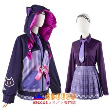 画像4: hololive ホロライブ vtuber 紫咲 シオン/むらさき しおん コスプレ衣装 abccos製 「受注生産」 (4)
