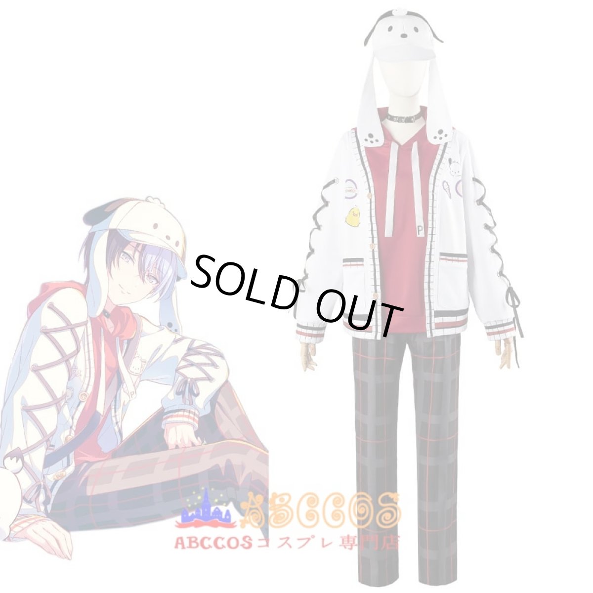 画像6: プロジェクトセカイ カラフルステージ! feat. 初音ミク×フラガリアメモリーズ サンリオ 青柳冬弥（あおやぎ とうや）コスプレ衣装 abccos製 「受注生産」 (6)