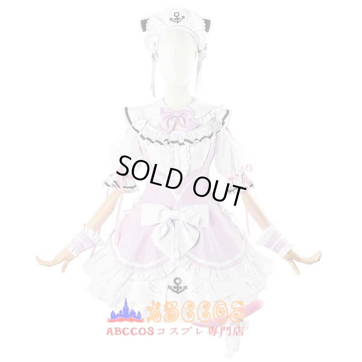 画像1: hololive ホロライブ vtuber 湊あくあ（みなと あくあ）Minato Aqua コスプレ衣装 abccos製 「受注生産」 (1)