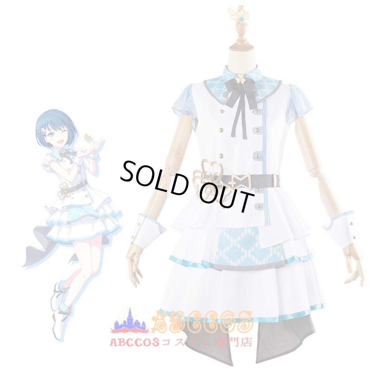 画像6: プロジェクトセカイ カラフルステージ! feat. 初音ミク Moremore jump 桐谷遥（きりたに はるか）コスプレ衣装 abccos製 「受注生産」 (6)