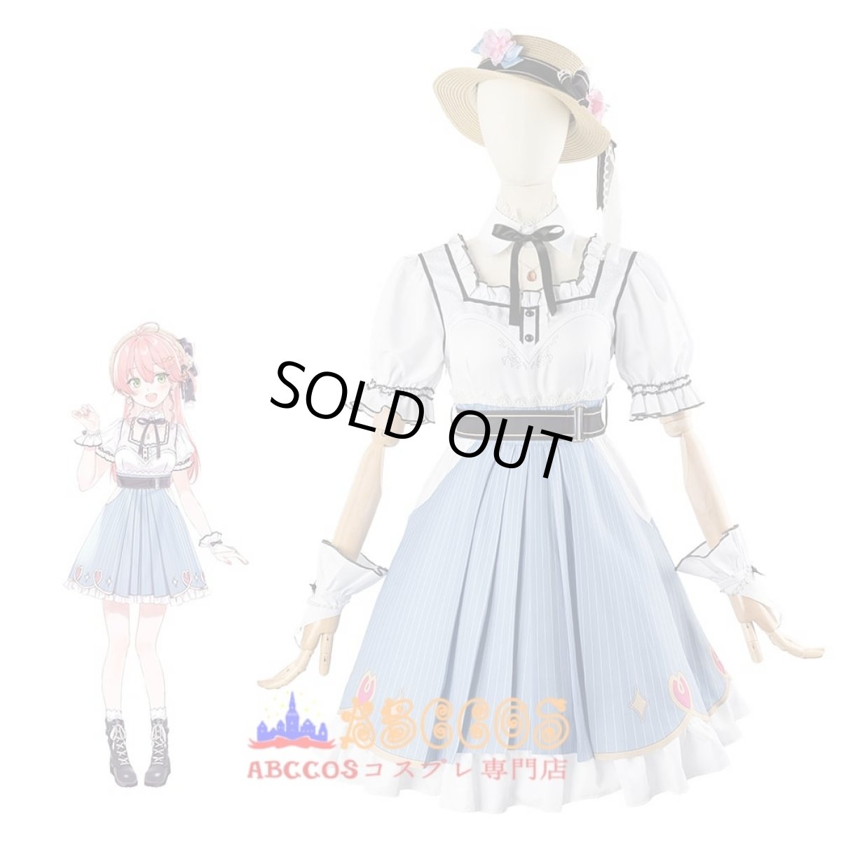 画像8: ホロライブ Hololive VTuber ホロライブさくらみこ 桜巫女 コスプレ衣装 abccos製 「受注生産」 (8)