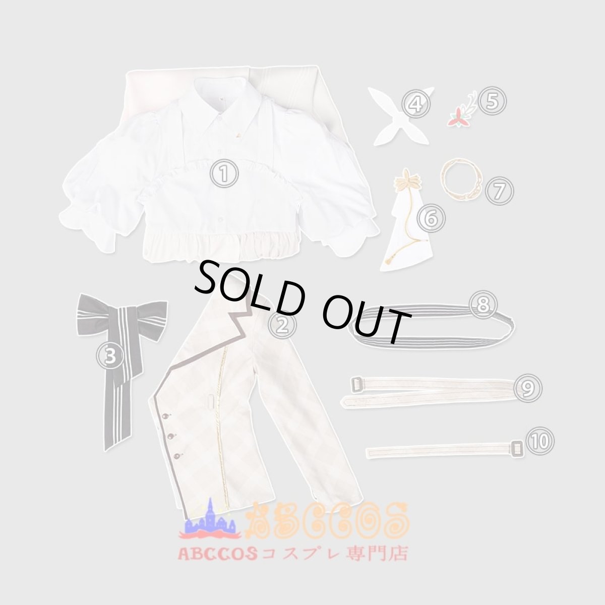 画像10: hololive（ホロライブ）VTuber AZKi コスプレ衣装 abccos製 「受注生産」 (10)